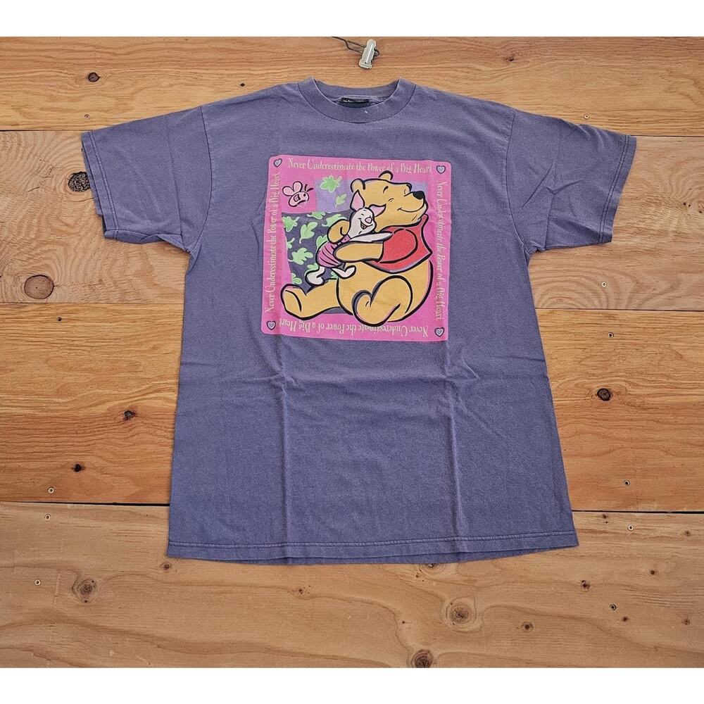 Jerry Leigh Winnie The Pooh Shirt, Gray Pink Sz XL 1990s
